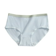 Quaouag Girls Underwear Cotton Panties Tag-Free Comfortable Briefs Mid Waist Triangle Panty Seamless Breathable Girls Underpants